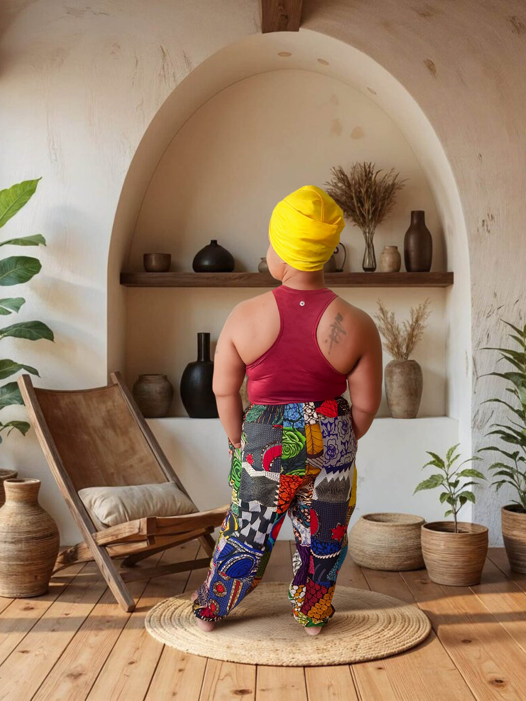 Patch work pants