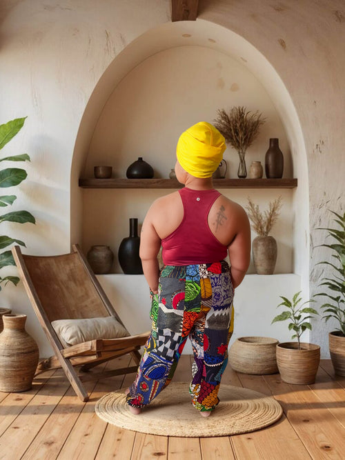 Patch work pants