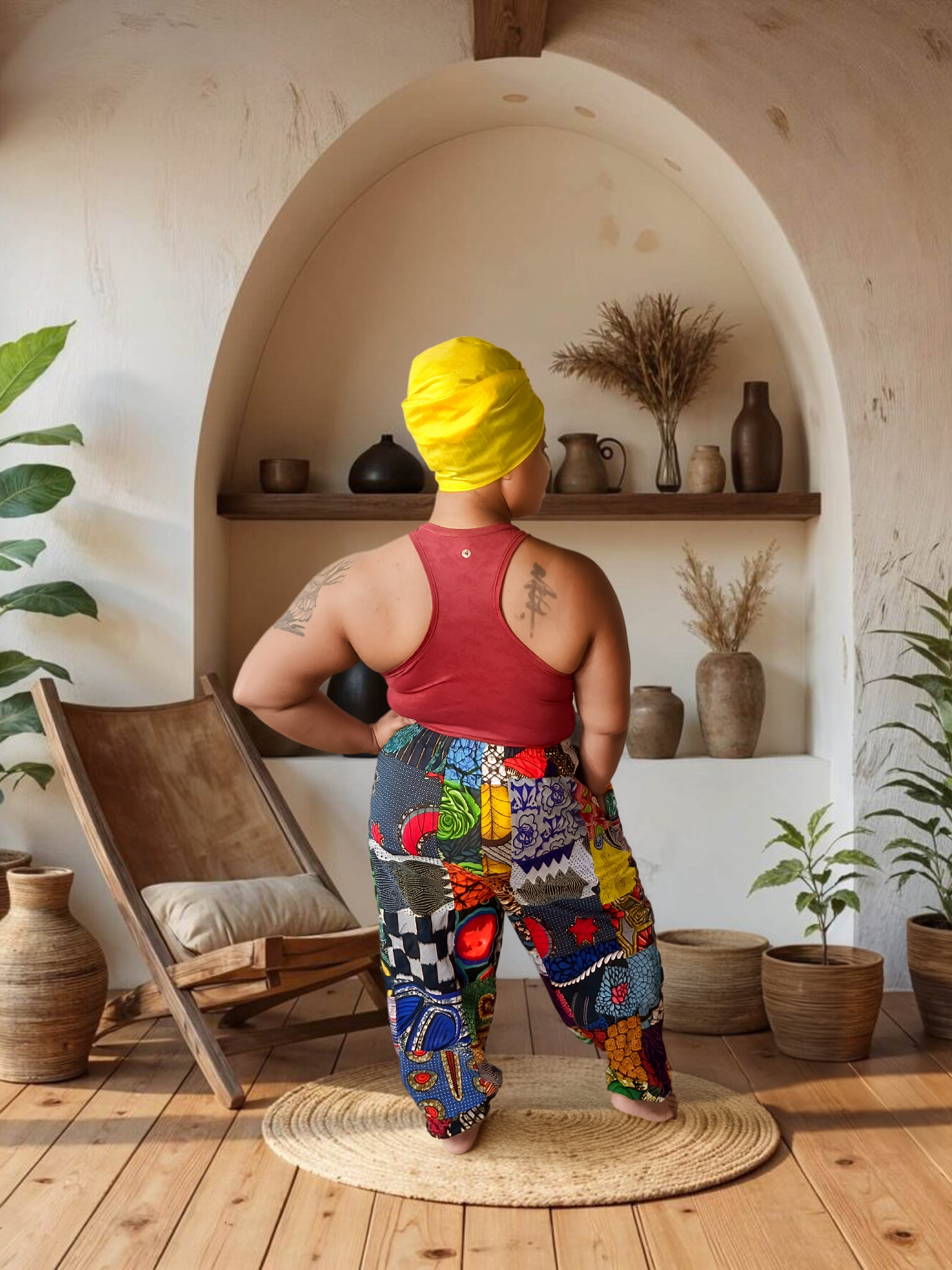 Patch work pants